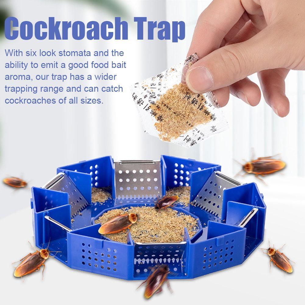Commercial Kitchen Grease Trap - Cockroach Trap Box Reusable Six-Door Safe