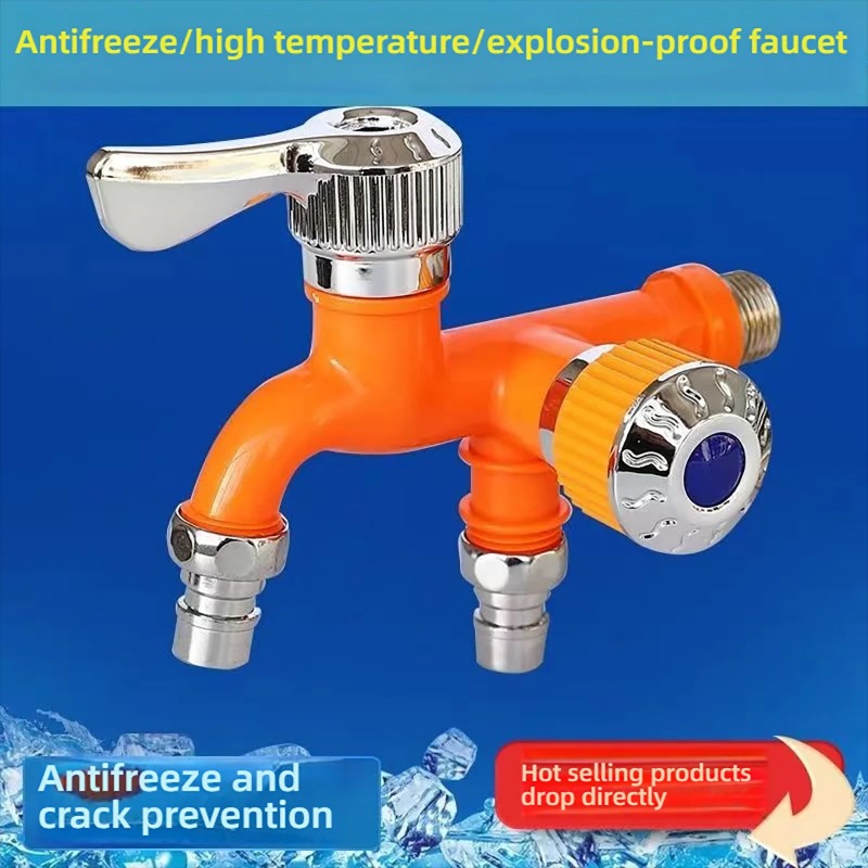 Commercial Kitchen Grease Trap - Splash-Proof Multi-Function Household Plastic Faucet Dual-Control