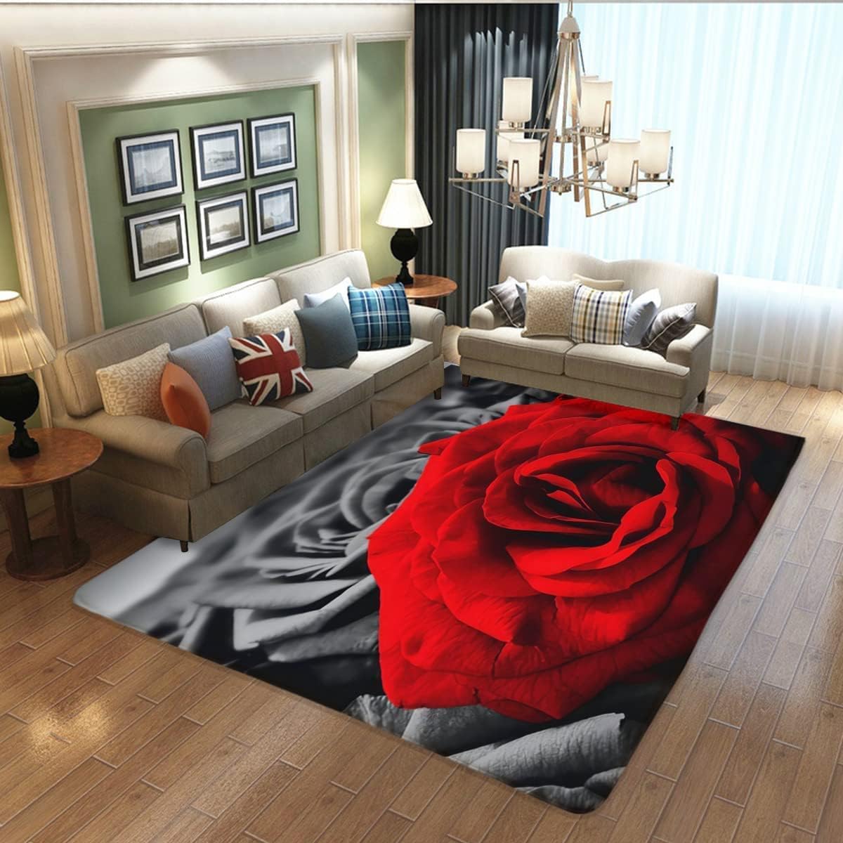 Blue Rose Flower on Black Back - مراجعة Commercial Kitchen Background وسعره