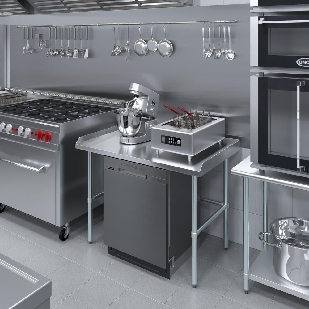 Commercial Work Table Open Bas - مراجعة Commercial Kitchen Backsplash وسعره