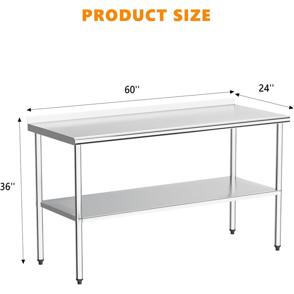 Heavy Duty Stainless Steel Com - مراجعة Commercial Kitchen Backsplash وسعره