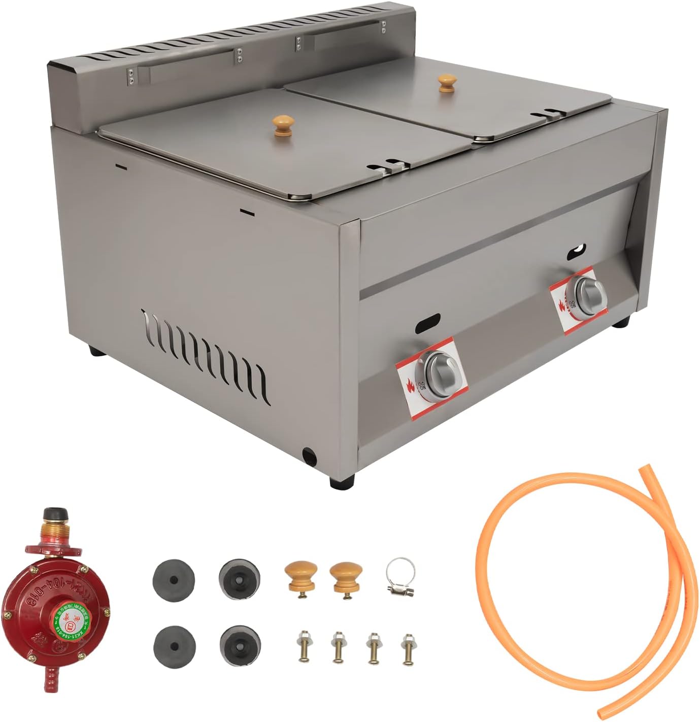 Propane LPG Gas Deep Fryer 2 B - مراجعة Deep Fryer Commercial وسعره