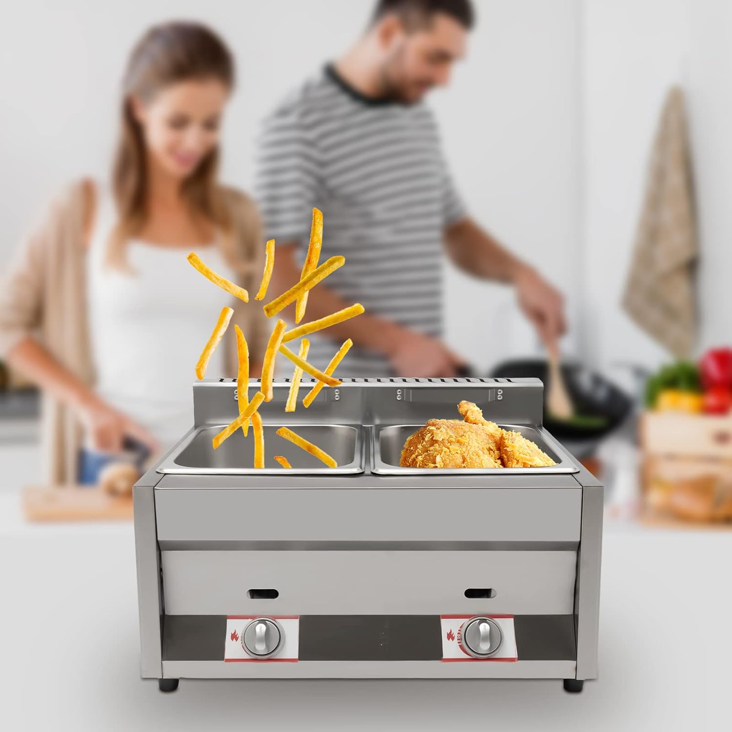 Propane LPG Gas Deep Fryer 2 B - مراجعة Deep Fryer Commercial وسعره