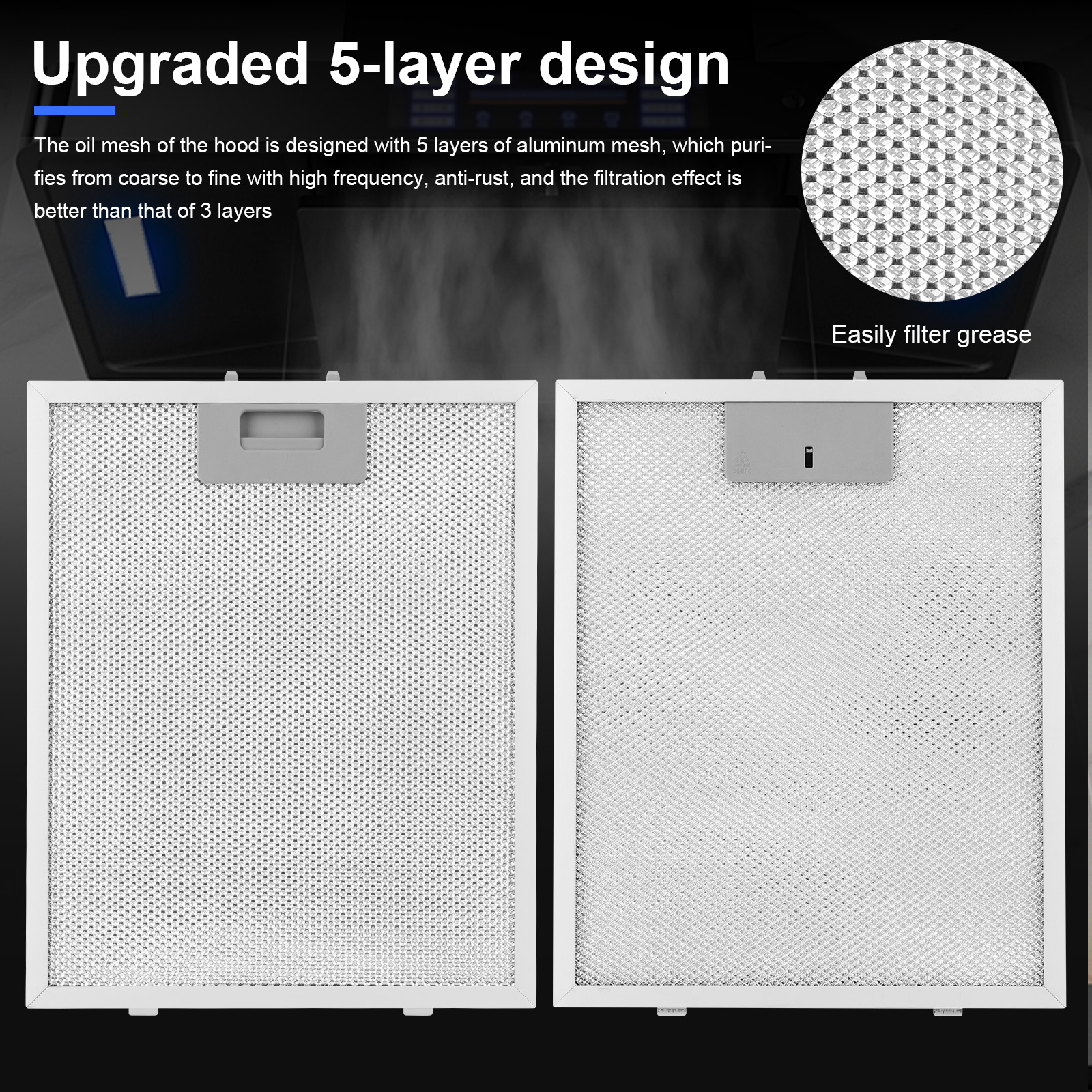 2x Range Hood Filter Replaceme - مراجعة Commercial Kitchen Vent Hood وسعره