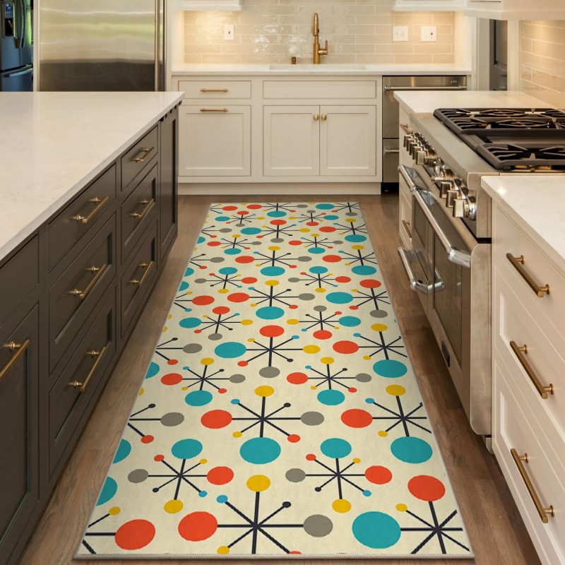 Mediterranean Floral Runner Ru - مراجعة Commercial Kitchen Background وسعره
