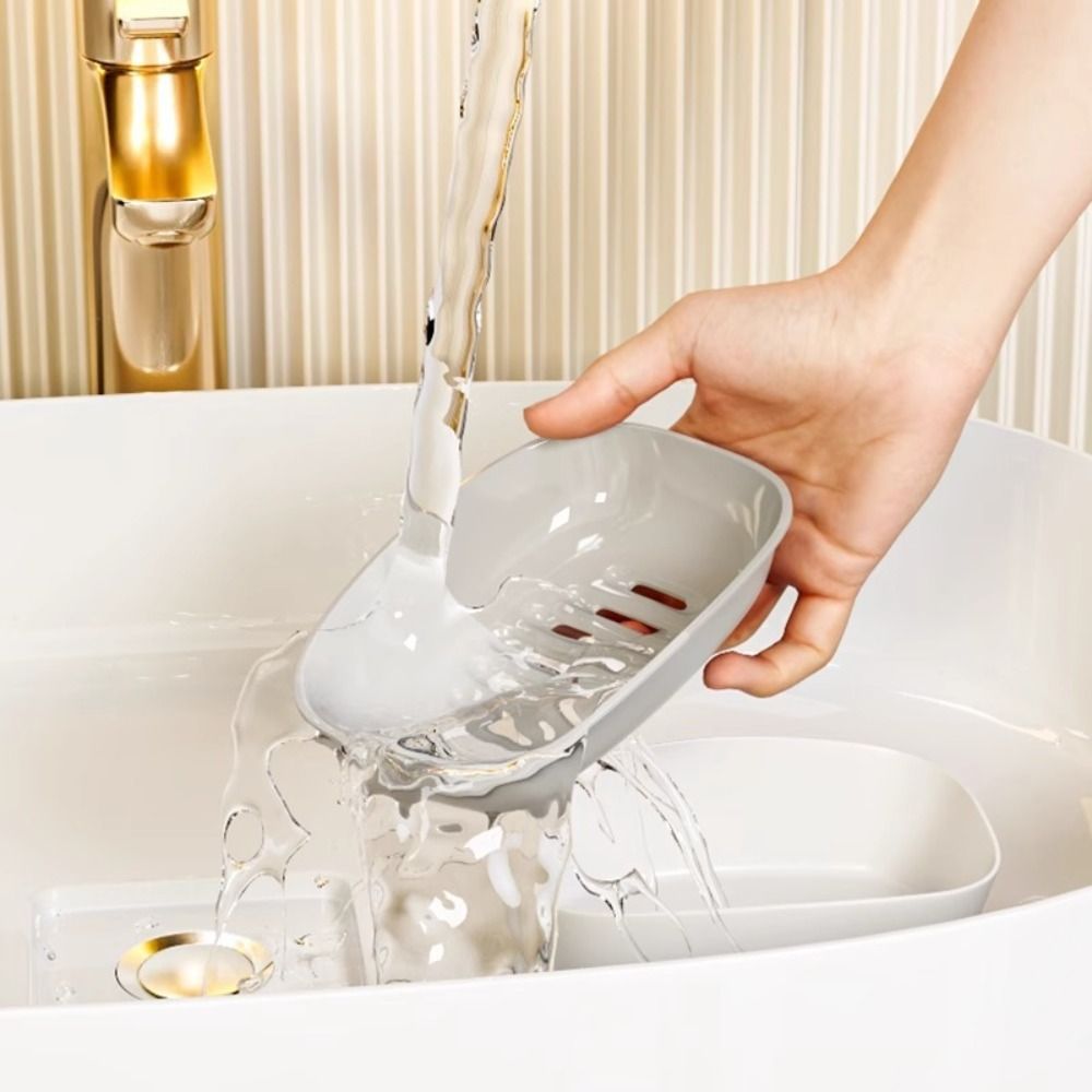 Portable Plastic Soap Dish Non - مراجعة Commercial Kitchen Utensil Organizer وسعره