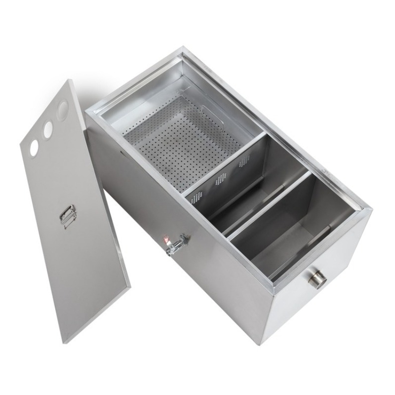 Stainless steel grease trap oi - مراجعة Commercial Kitchen Grease Trap وسعره