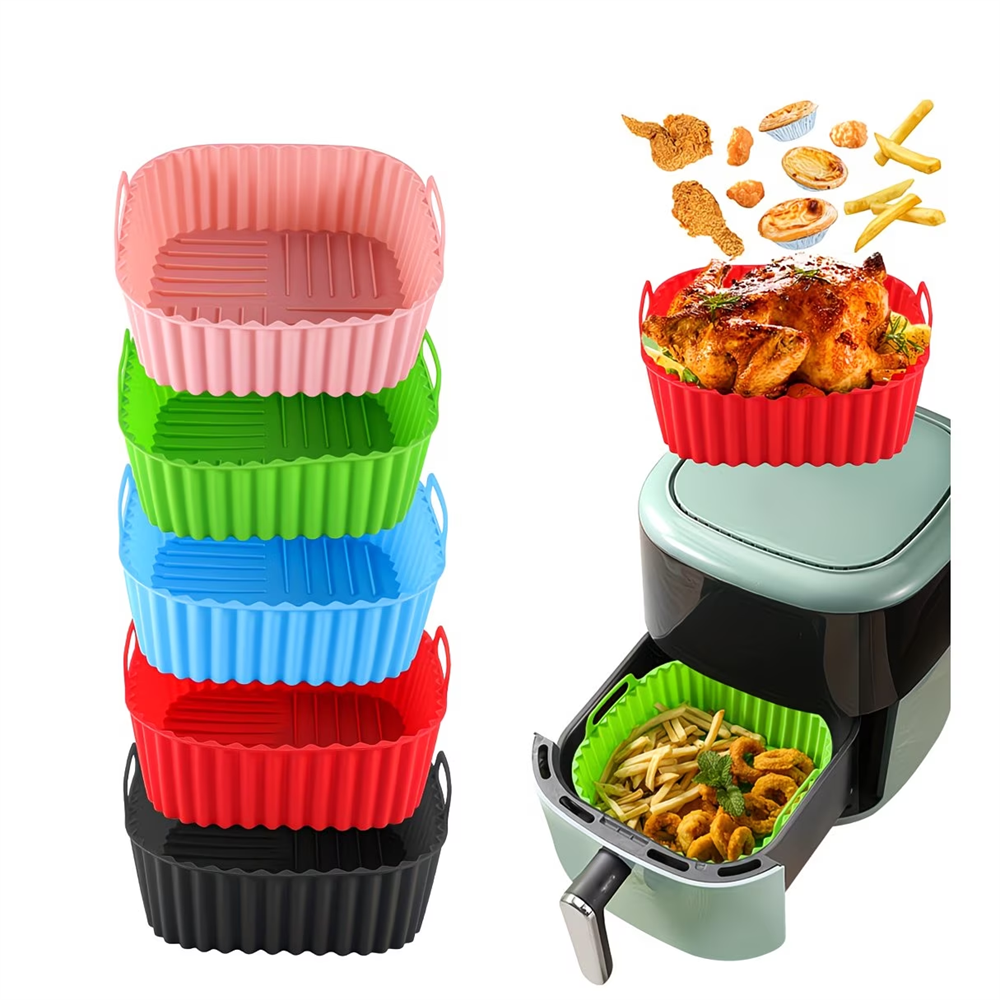 1pc Reusable Silicone Air Frye - مراجعة Deep Fryer Commercial وسعره