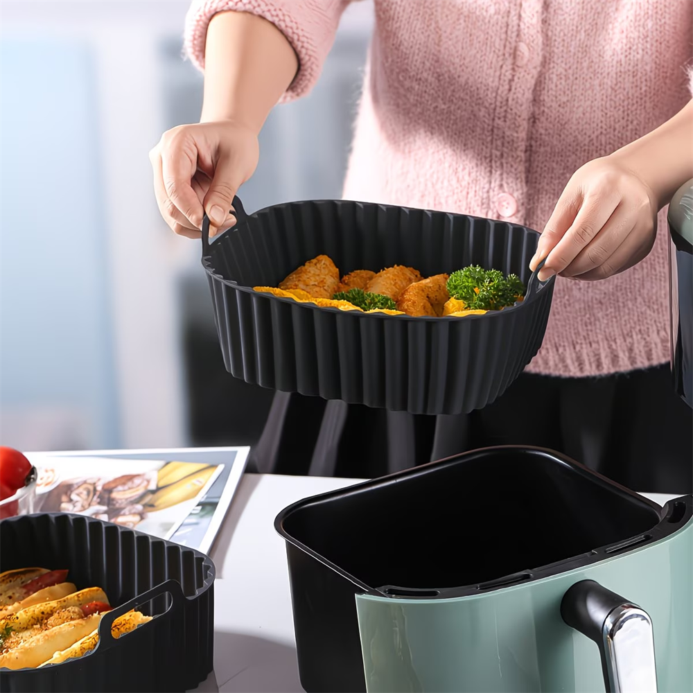 1pc Reusable Silicone Air Frye - مراجعة Deep Fryer Commercial وسعره