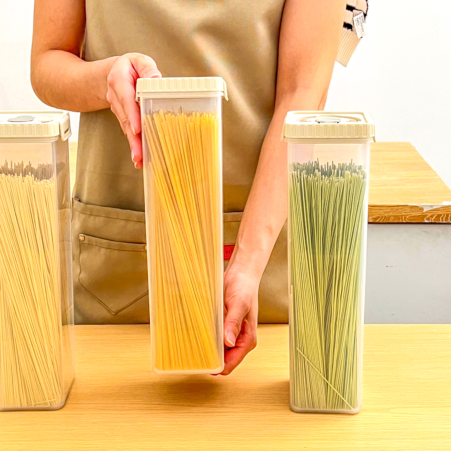 Noodles Sealed Storage Box Wit - مراجعة Commercial Kitchen Utensil Organizer وسعره