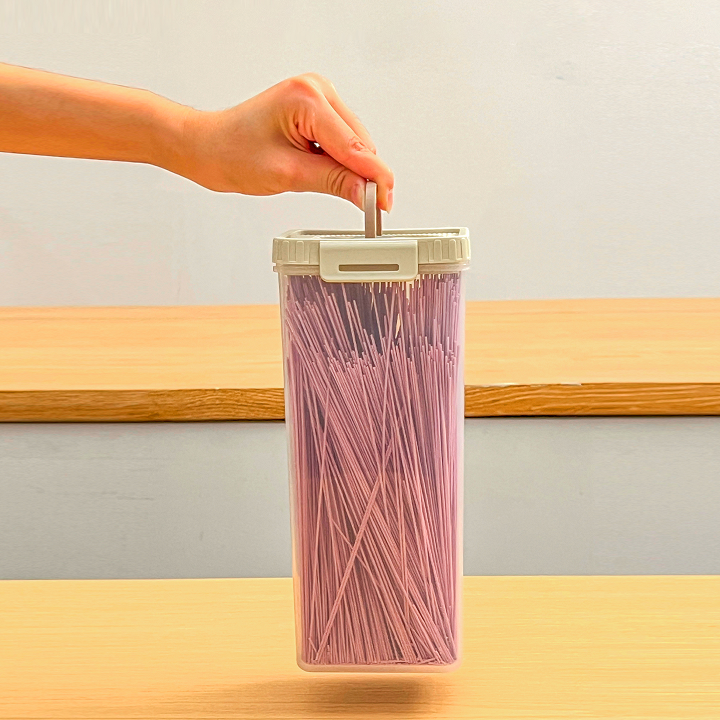 Noodles Sealed Storage Box Wit - مراجعة Commercial Kitchen Utensil Organizer وسعره