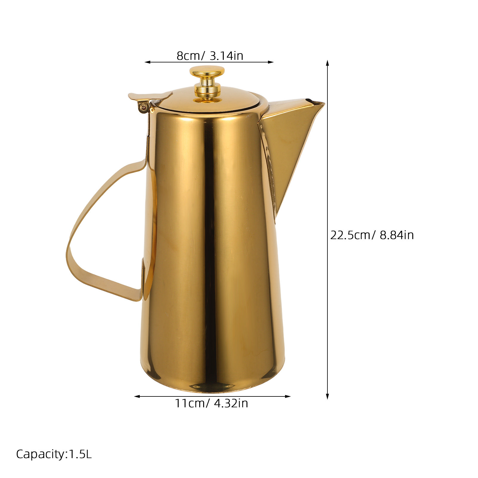 1.5L Stainless Steel Water Pit - مراجعة Commercial Kitchen Kettle وسعره