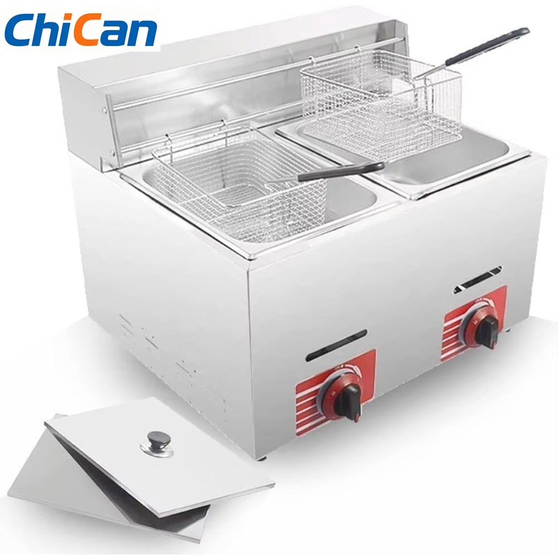 【Hot】Commercial LPG Gas Deep F - مراجعة Deep Fryer Commercial وسعره