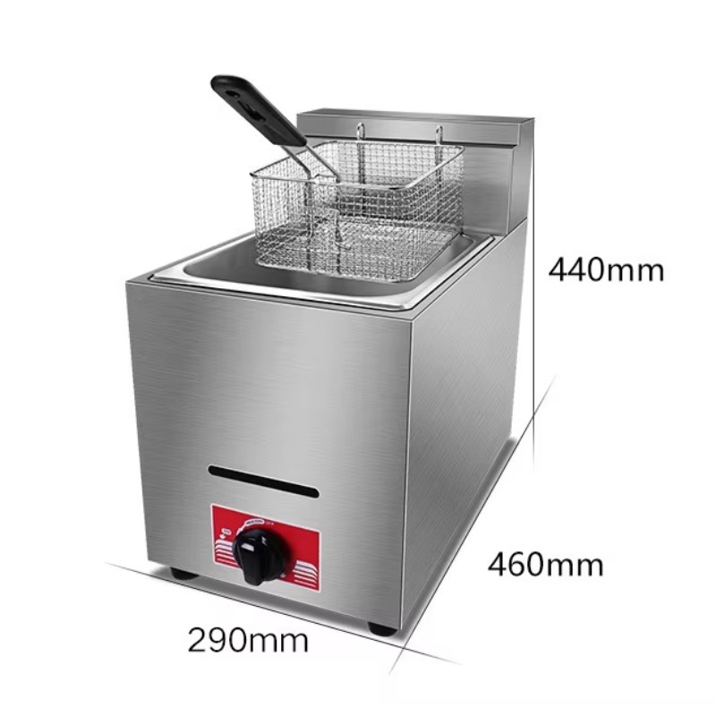 【Hot】Commercial LPG Gas Deep F - مراجعة Deep Fryer Commercial وسعره