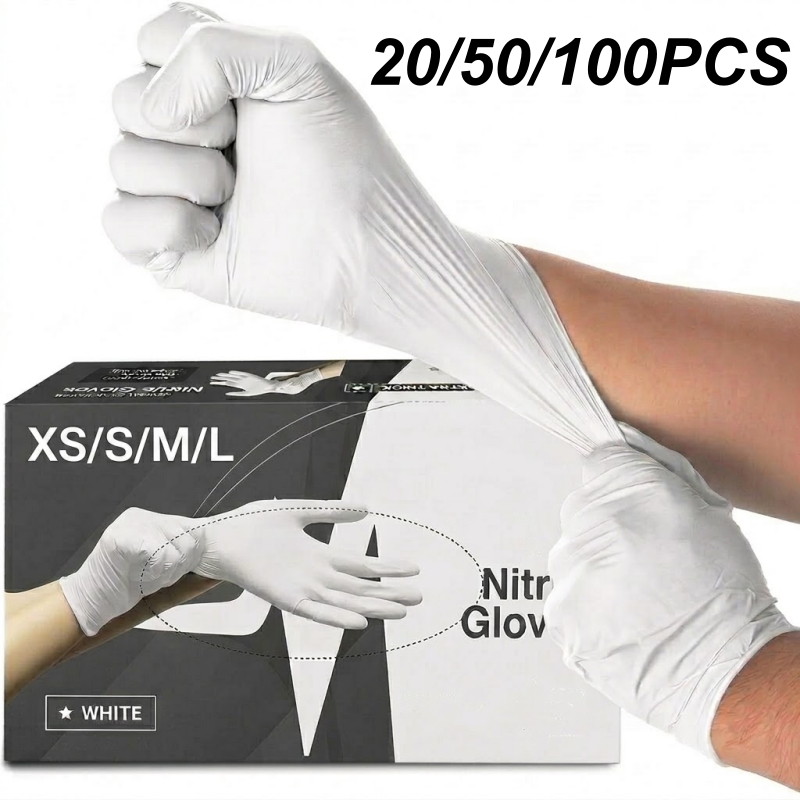 20/50/100PCS Nitrile Disposabl - مراجعة Commercial Kitchen Gloves وسعره