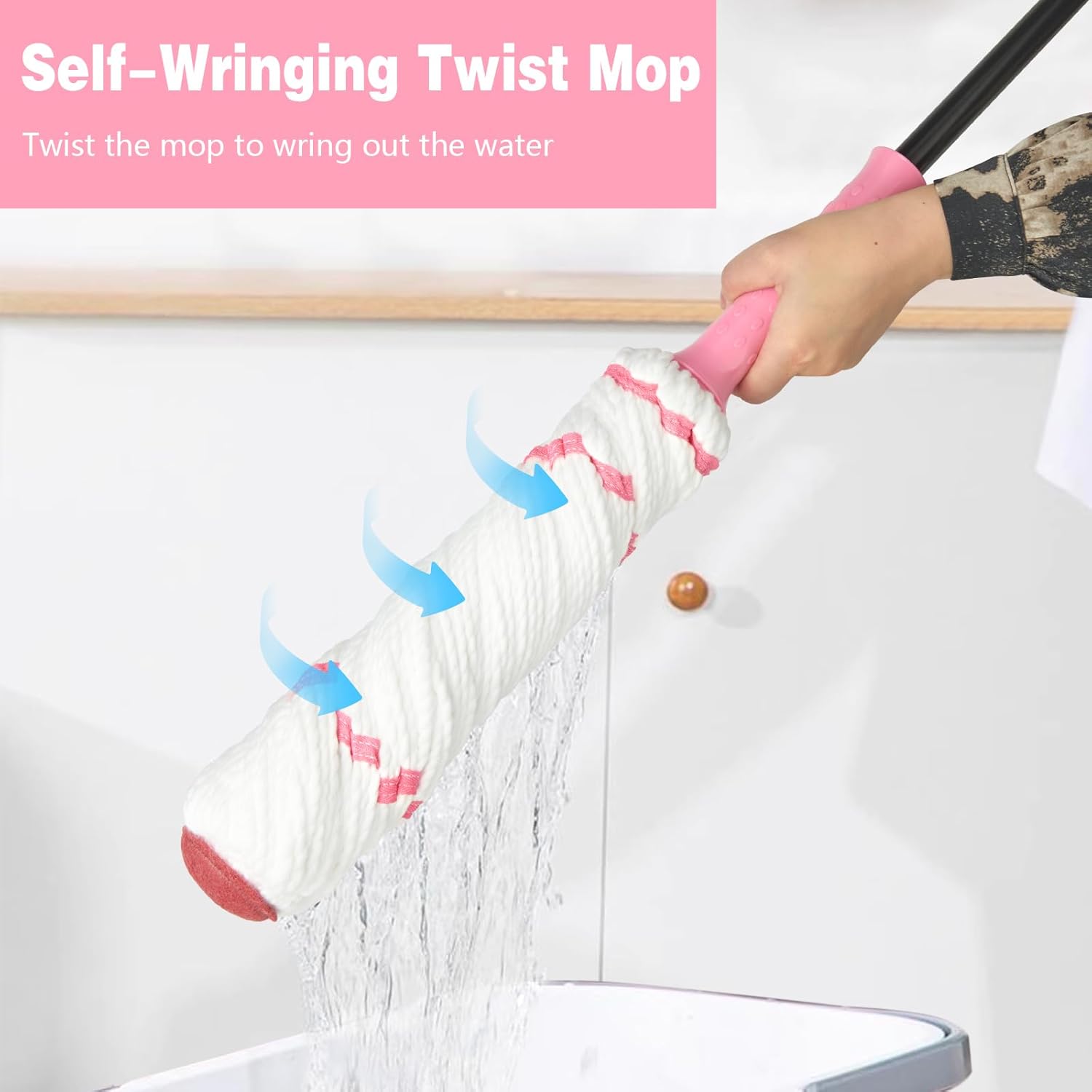 Self-Wringing Twist Mop for Fl - مراجعة Commercial Kitchen Tiles وسعره