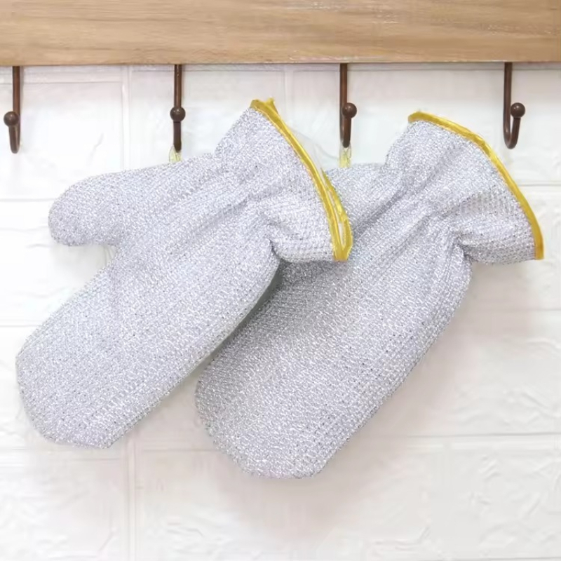 1/2PCS Silver Gloves Housework - مراجعة Commercial Kitchen Gloves وسعره