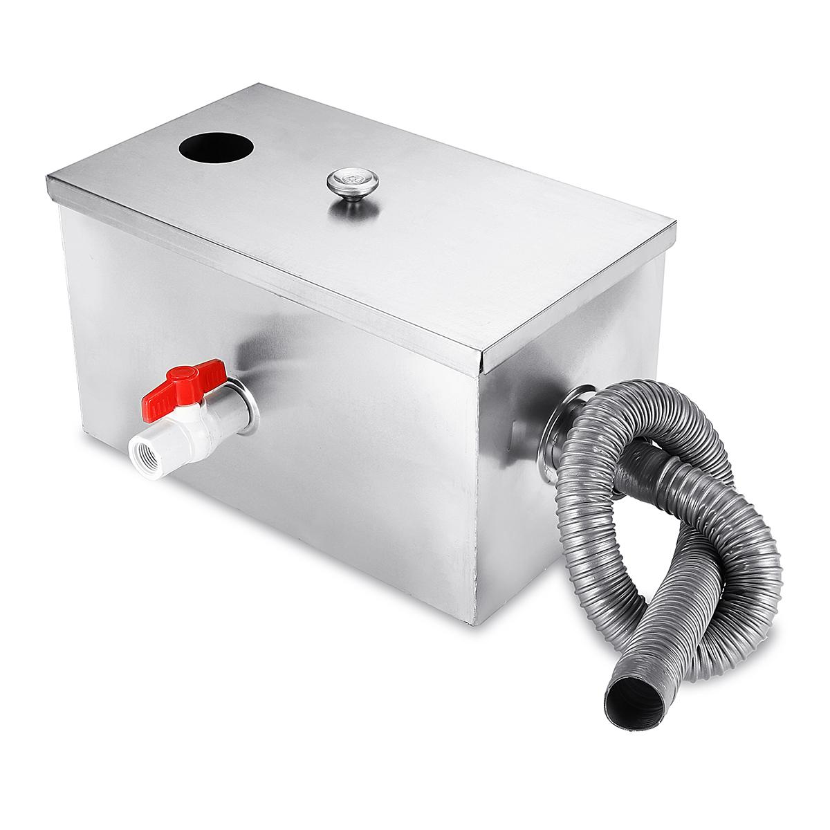 Stainless Steel Grease Trap, O - مراجعة Commercial Kitchen Grease Trap وسعره