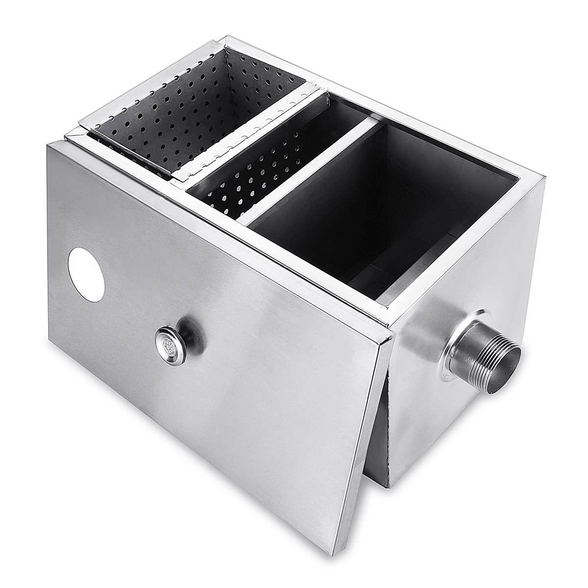 Stainless Steel Grease Trap, O - مراجعة Commercial Kitchen Grease Trap وسعره