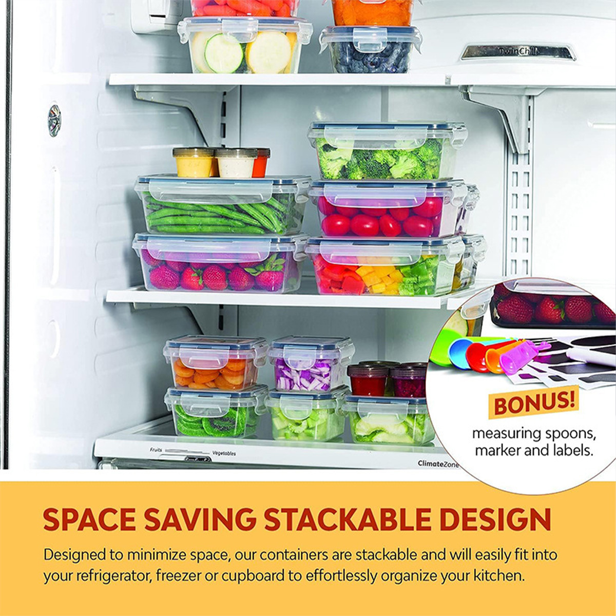 24Pcs/set Food Storage Box Set - مراجعة Commercial Kitchen Utensil Organizer وسعره