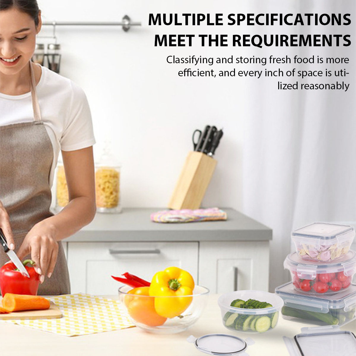 24Pcs/set Food Storage Box Set - مراجعة Commercial Kitchen Utensil Organizer وسعره