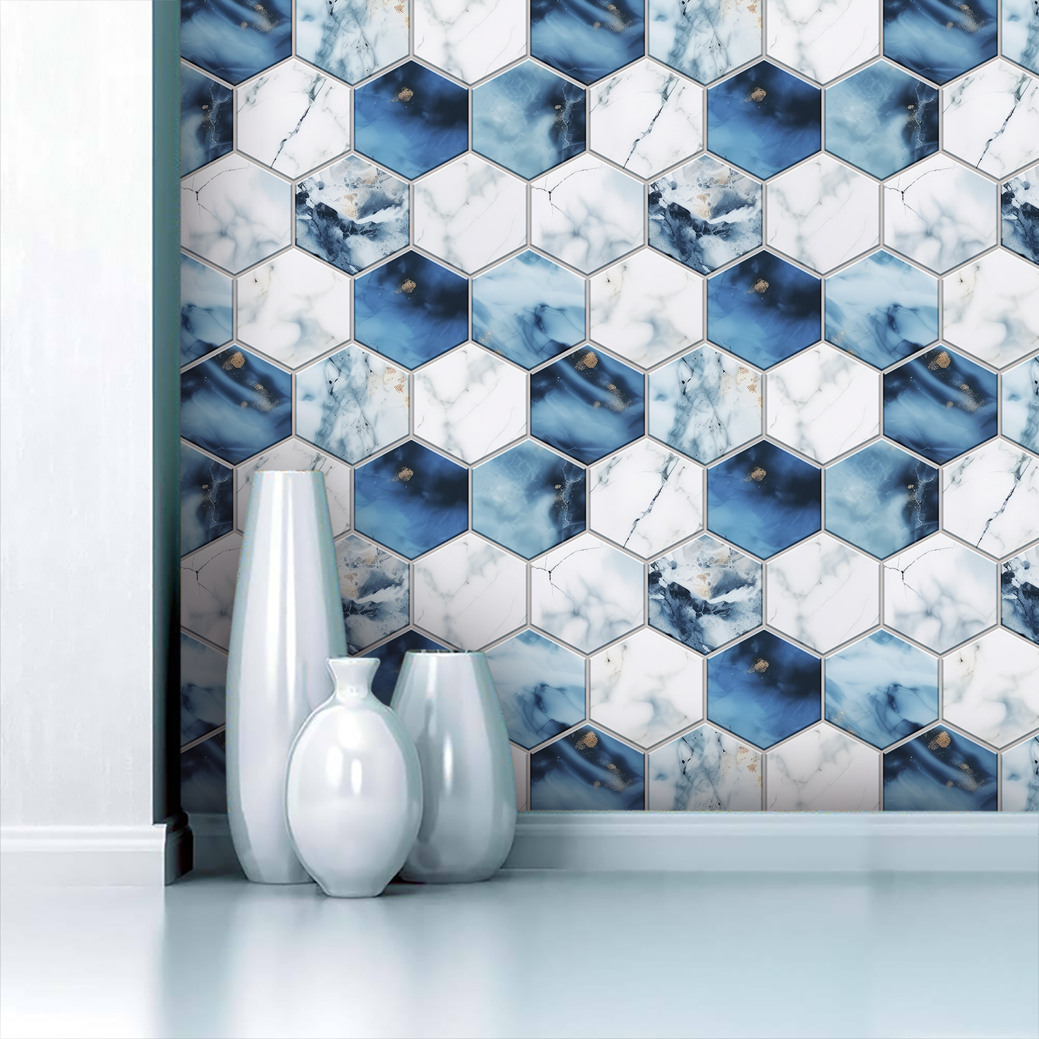 5 Styles Flat Hexagon Marble E - مراجعة Commercial Kitchen Tiles وسعره