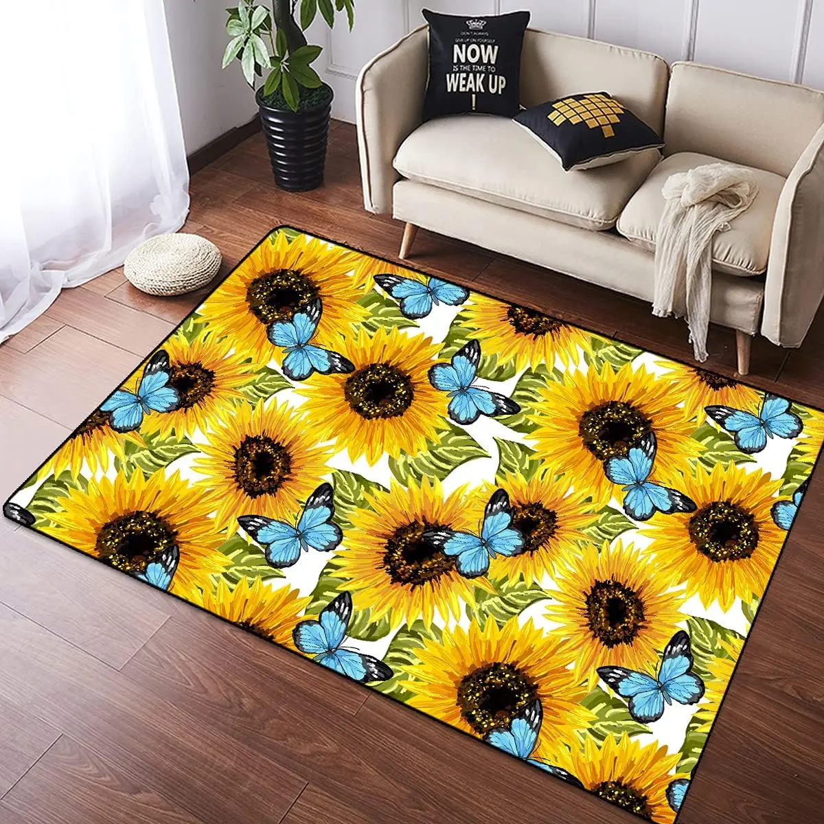 Yellow Sunflowers Flower on Bl - مراجعة Commercial Kitchen Background وسعره
