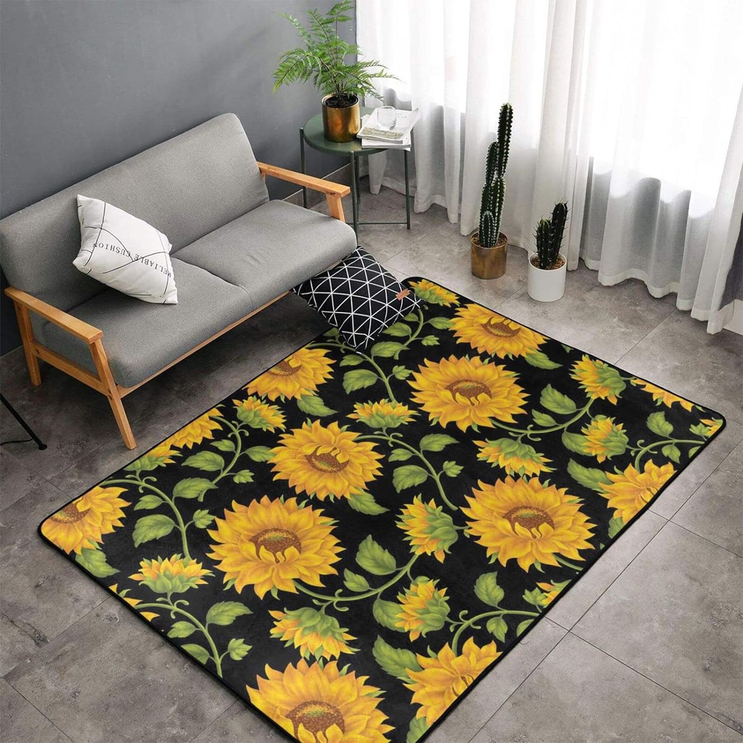 Yellow Sunflowers Flower on Bl - مراجعة Commercial Kitchen Background وسعره