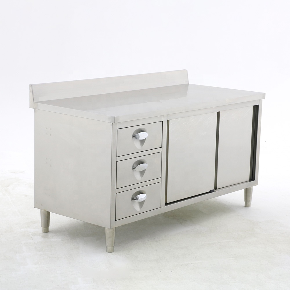 Stainless steel kitchen bench  - مراجعة Commercial Kitchen Backsplash وسعره