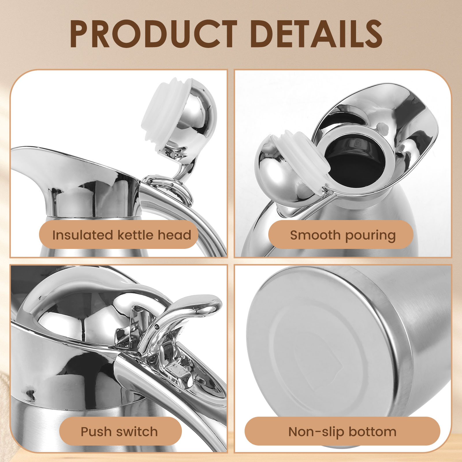 Kitchen Thermal Kettle 2000ml  - مراجعة Commercial Kitchen Kettle وسعره