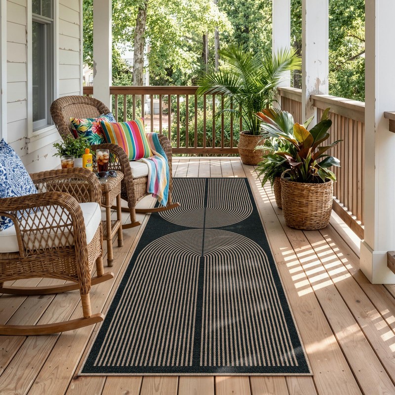 Art Deco Runner Rug Green Back - مراجعة Commercial Kitchen Background وسعره