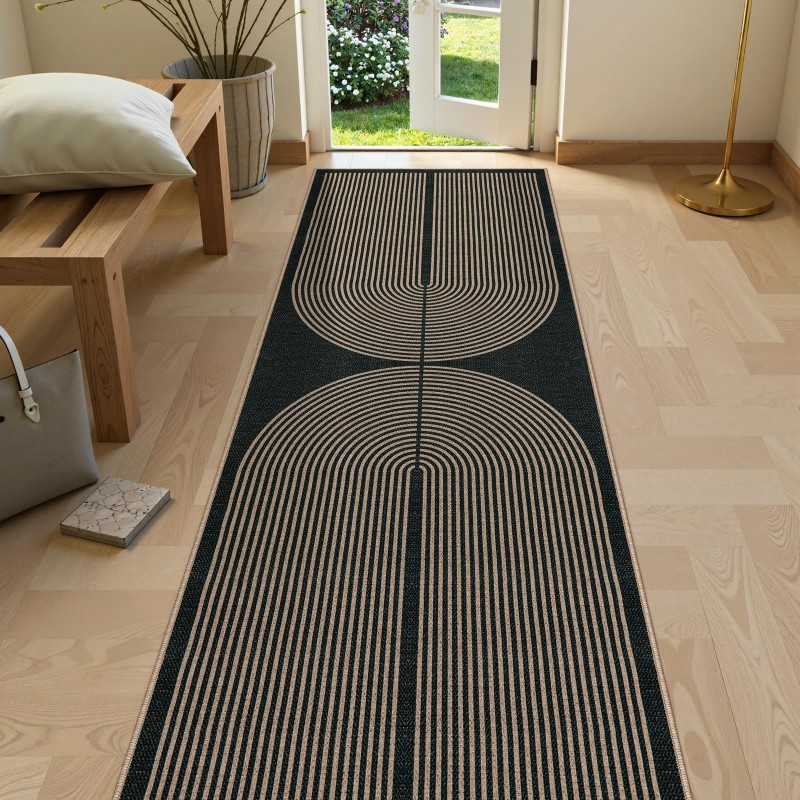Art Deco Runner Rug Green Back - مراجعة Commercial Kitchen Background وسعره