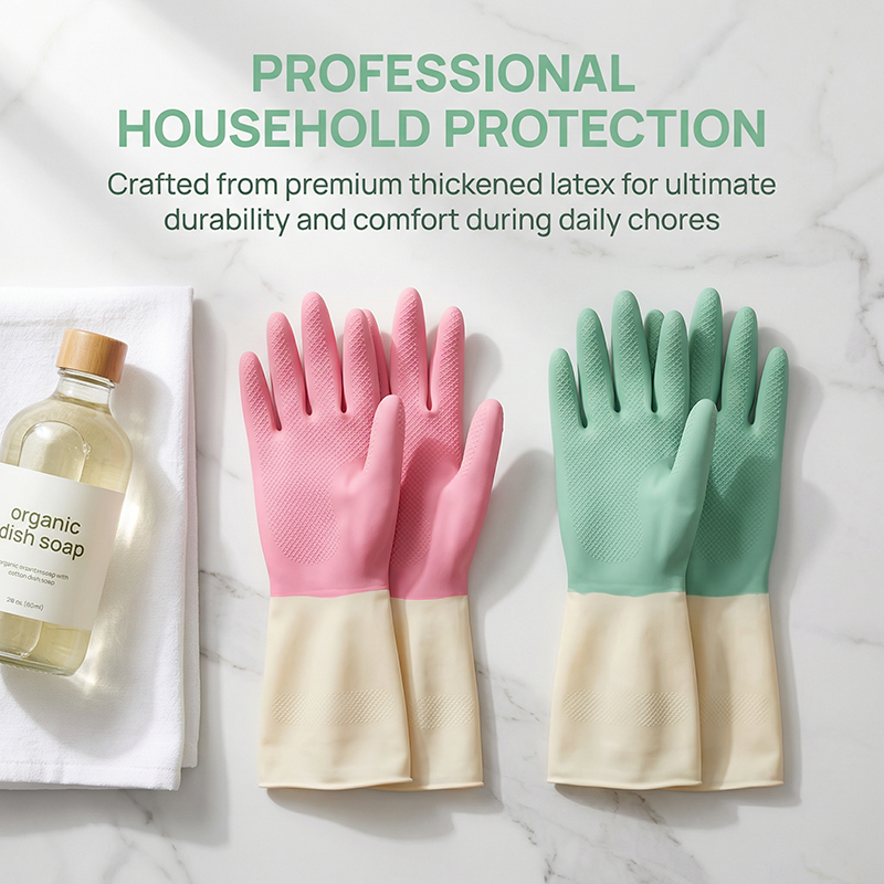 Non-slip Latex Kitchen Dishwas - مراجعة Commercial Kitchen Gloves وسعره