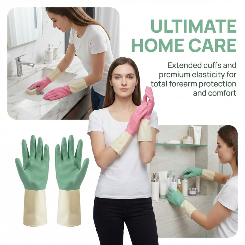 Non-slip Latex Kitchen Dishwas - مراجعة Commercial Kitchen Gloves وسعره
