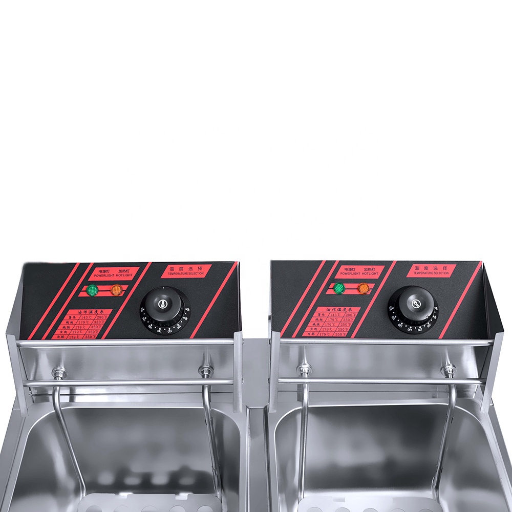Double Tank Deep Fryer Machine - مراجعة Deep Fryer Commercial وسعره