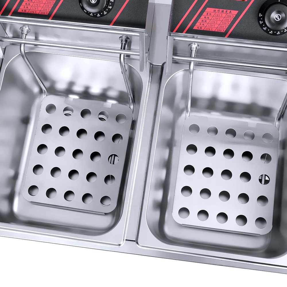 Double Tank Deep Fryer Machine - مراجعة Deep Fryer Commercial وسعره