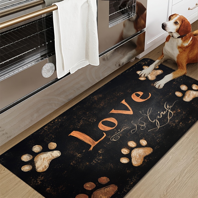 Cat Dog Paw Print Pattern Kitc - مراجعة Commercial Kitchen Background وسعره