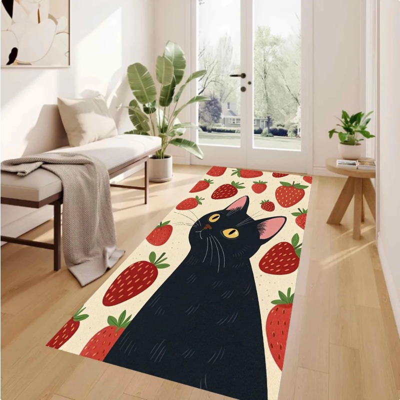 Retro Color Block Red Cat Flor - مراجعة Commercial Kitchen Background وسعره