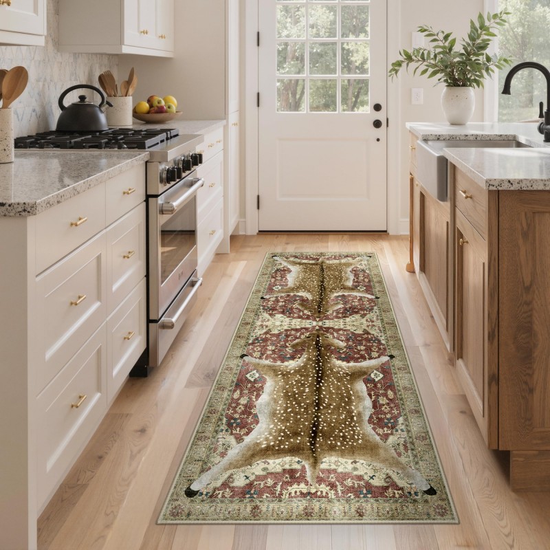 Mushroom Butterfly Runner Rug  - مراجعة Commercial Kitchen Background وسعره