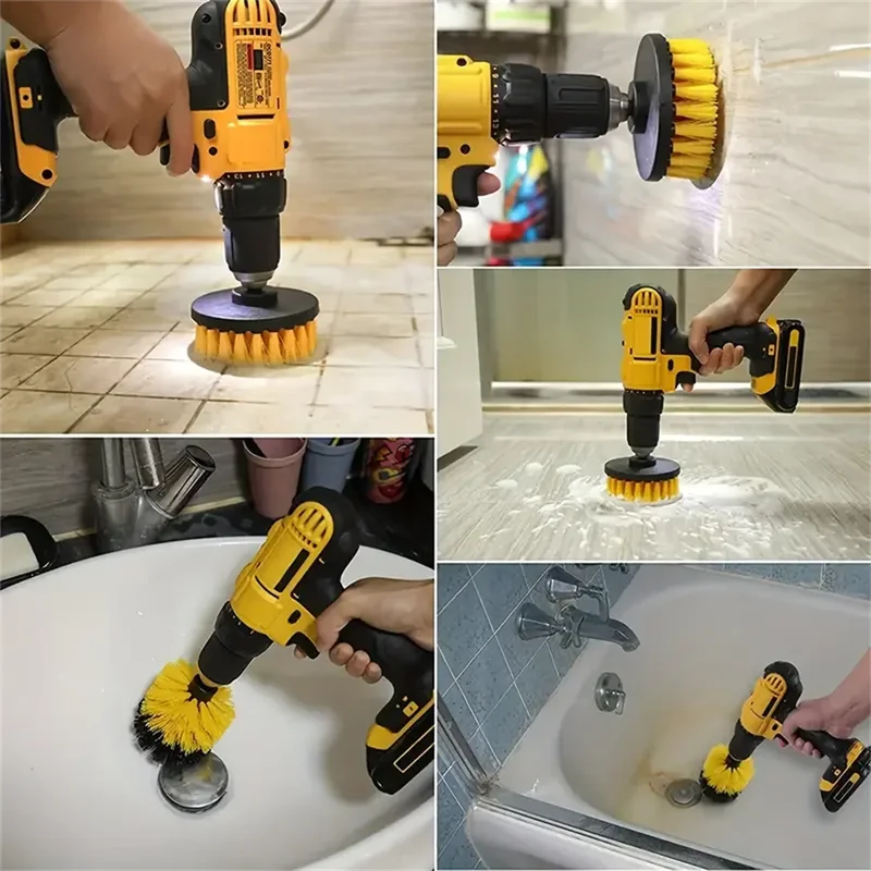 3 pcs/set drill brush set powe - مراجعة Commercial Kitchen Tiles وسعره
