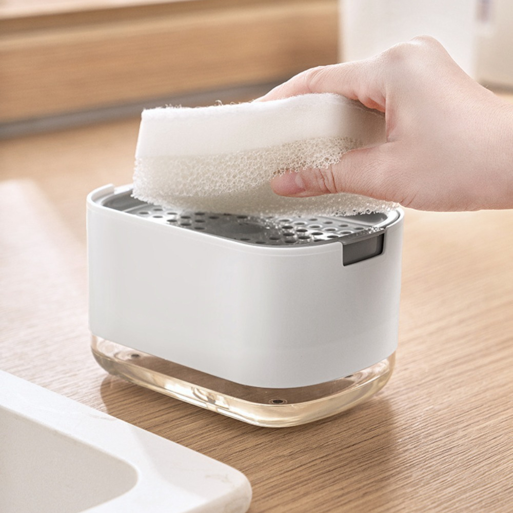 Manually Press The Soap Dispen - مراجعة Commercial Kitchen Utensil Organizer وسعره