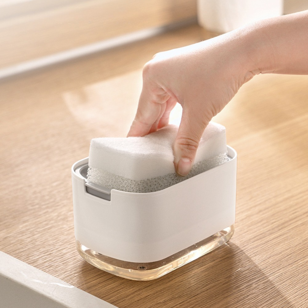 Manually Press The Soap Dispen - مراجعة Commercial Kitchen Utensil Organizer وسعره
