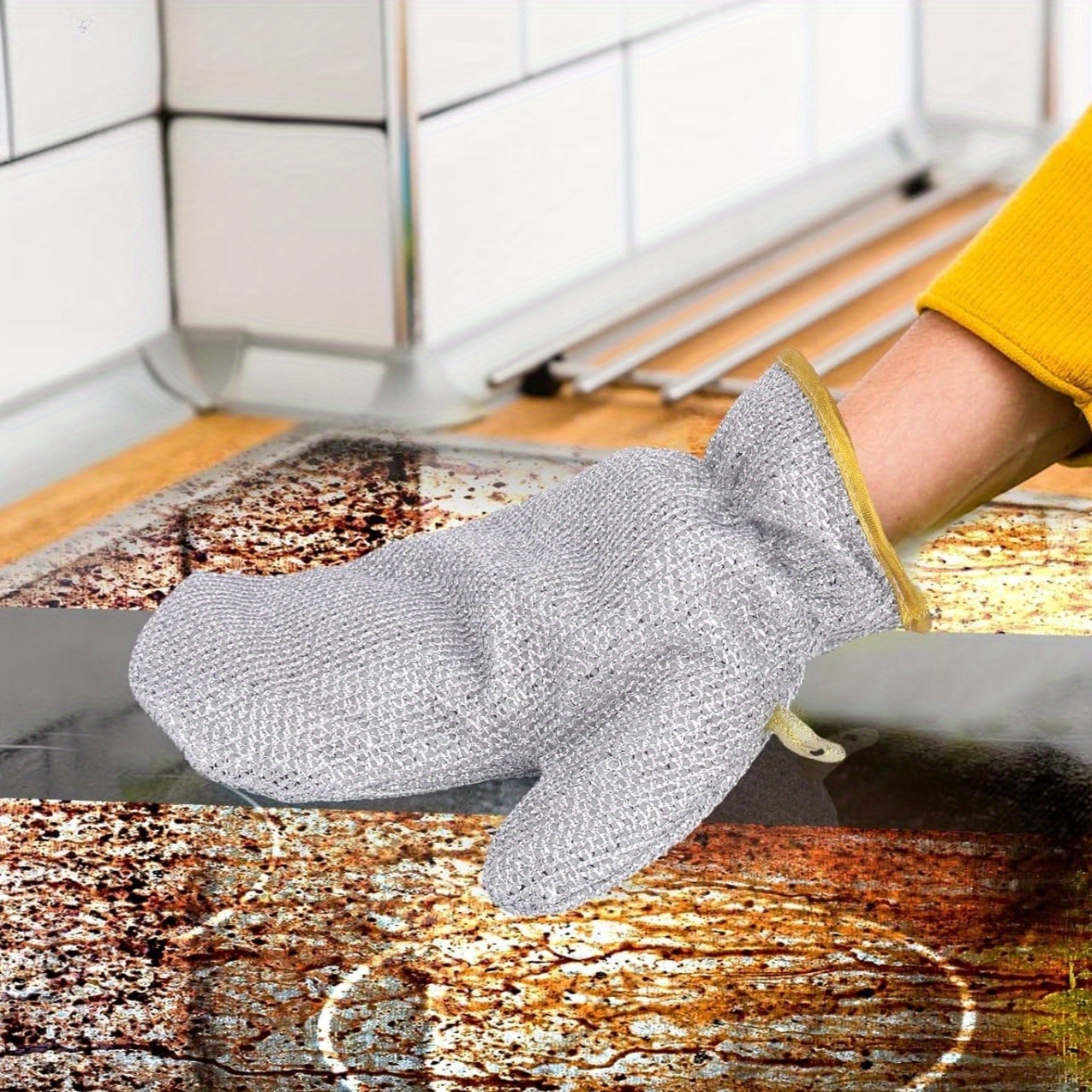 2pcs Multifunctional Wire Clea - مراجعة Commercial Kitchen Gloves وسعره