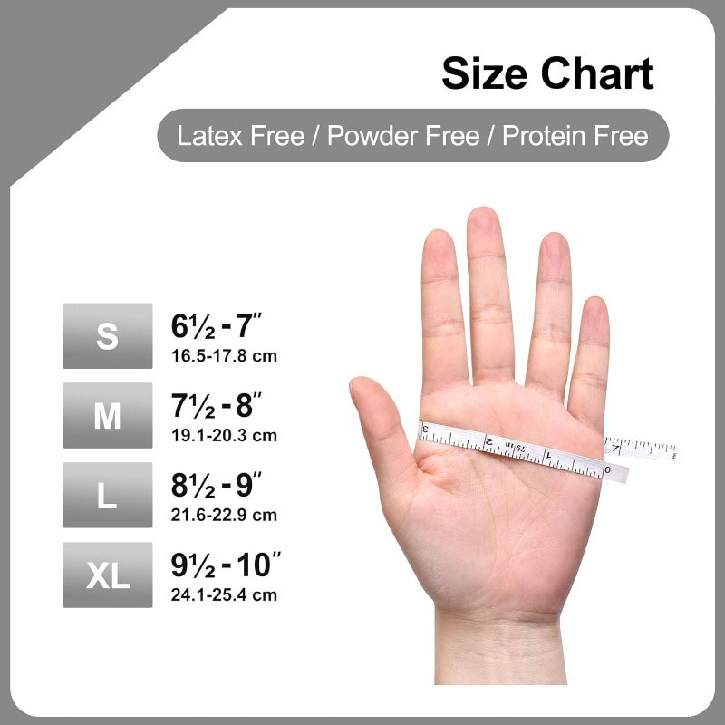 10-100PCS White Disposable Nit - مراجعة Commercial Kitchen Gloves وسعره