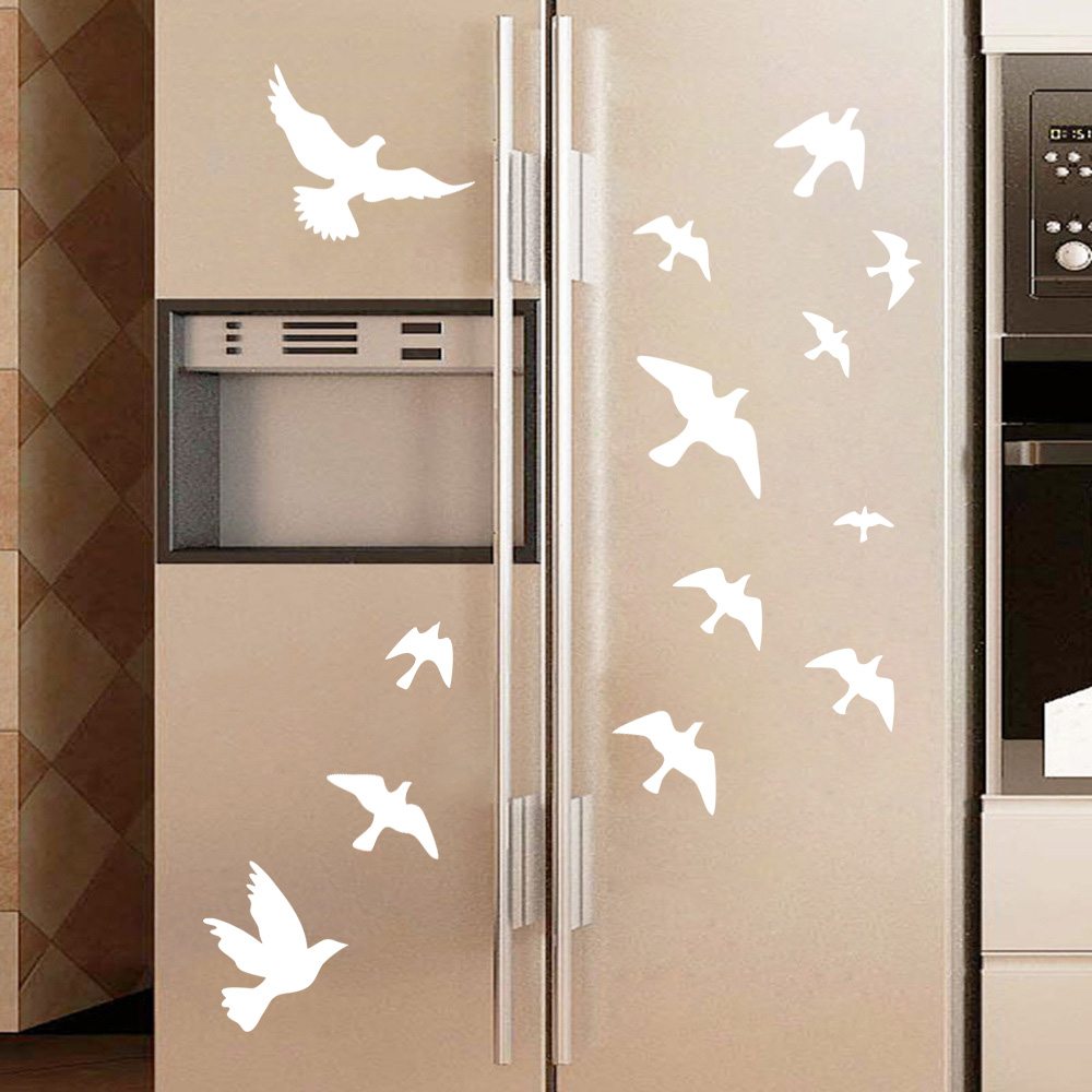 12Pcs/set Bird Wall Stickers H - مراجعة Commercial Kitchen Tiles وسعره