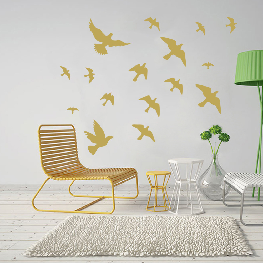 12Pcs/set Bird Wall Stickers H - مراجعة Commercial Kitchen Tiles وسعره