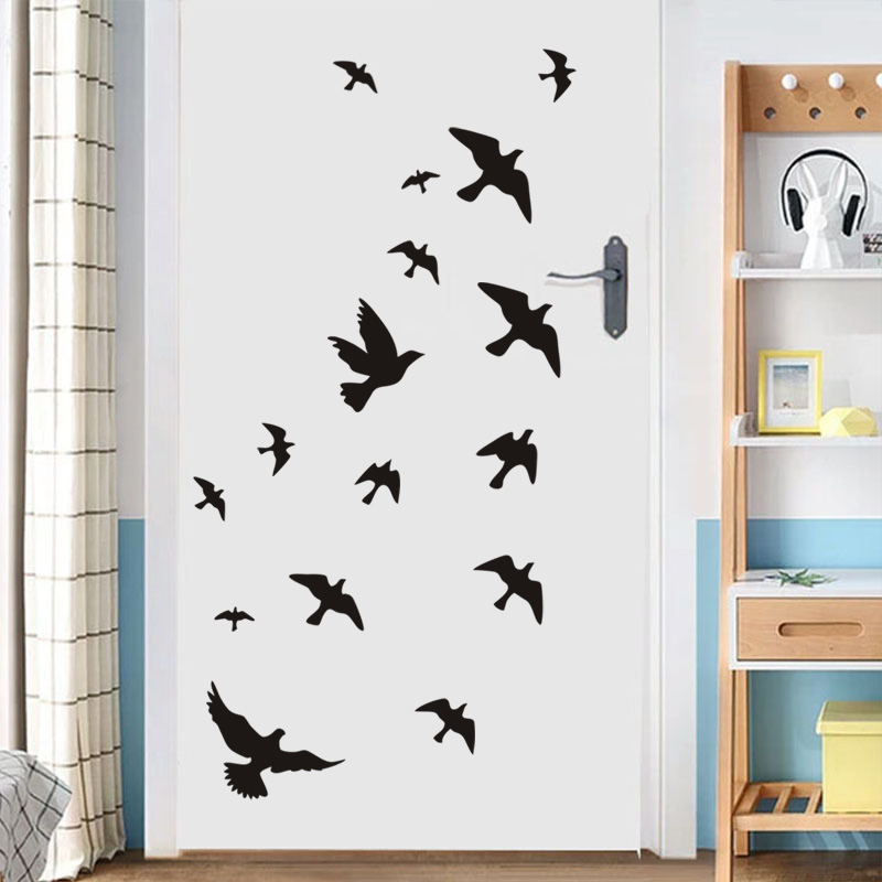 12Pcs/set Bird Wall Stickers H - مراجعة Commercial Kitchen Tiles وسعره