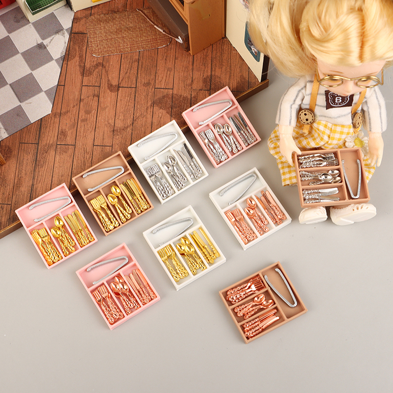 1Set 1:12 Dollhouse Mini Knife - مراجعة Commercial Kitchen Utensil Organizer وسعره