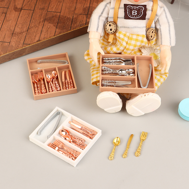 1Set 1:12 Dollhouse Mini Knife - مراجعة Commercial Kitchen Utensil Organizer وسعره
