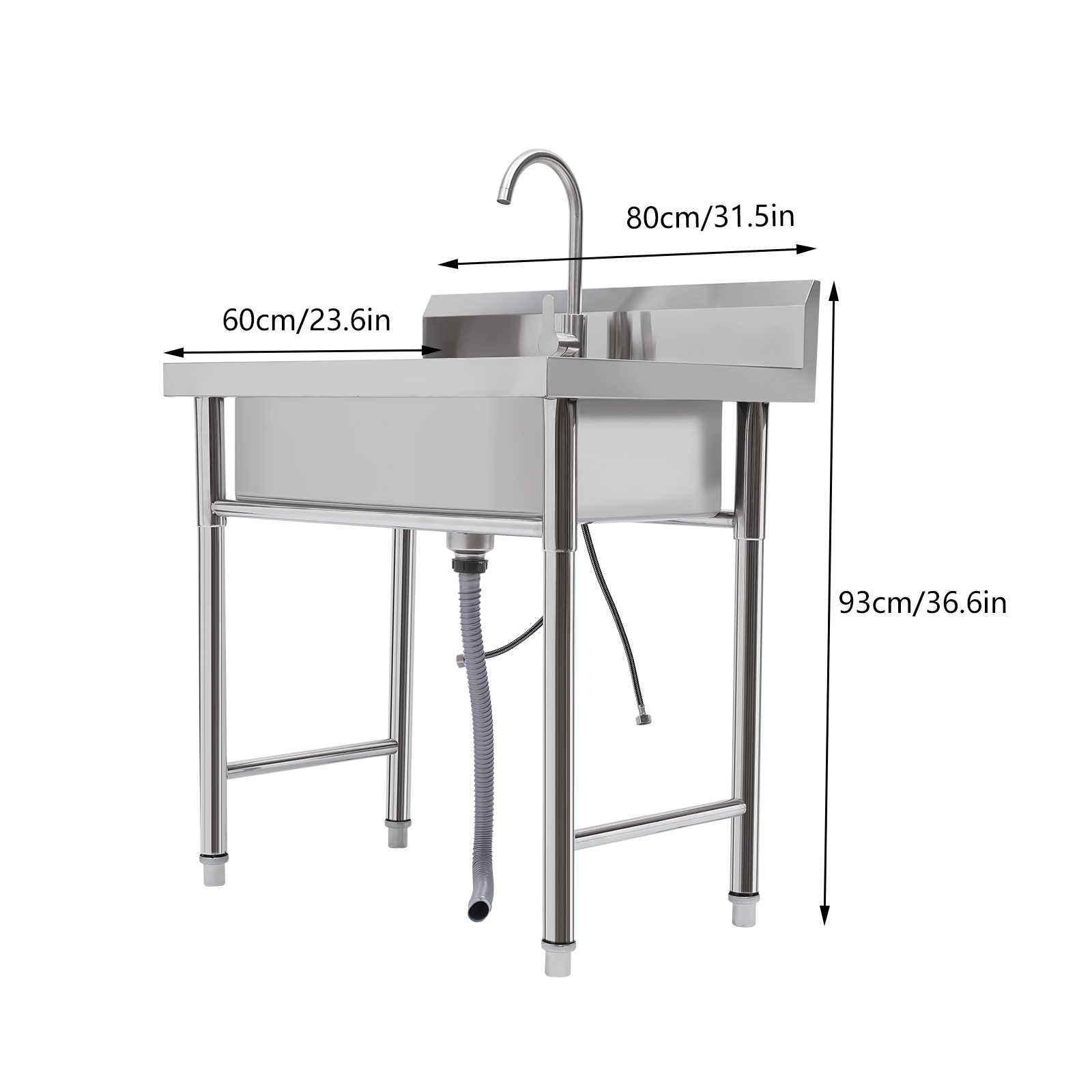 Stainless Steel Commercial Sin - مراجعة Commercial Kitchen Backsplash وسعره